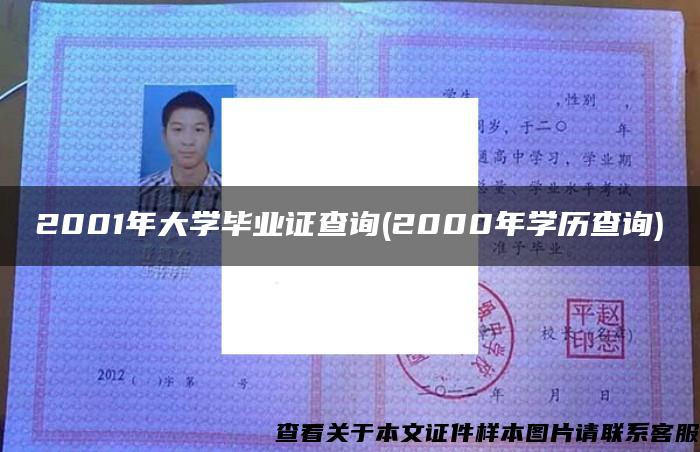 2001年大学毕业证查询(2000年学历查询)