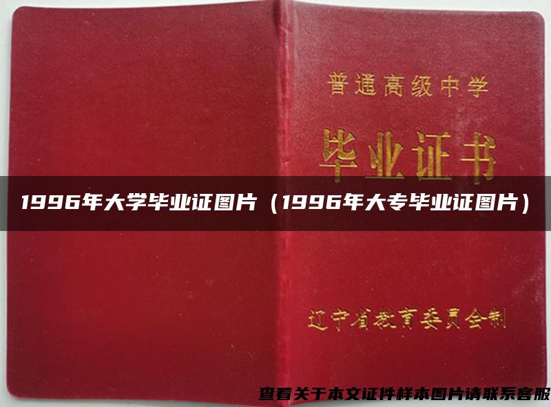 1996年大学毕业证图片（1996年大专毕业证图片）