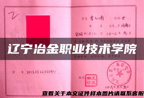 辽宁冶金职业技术学院