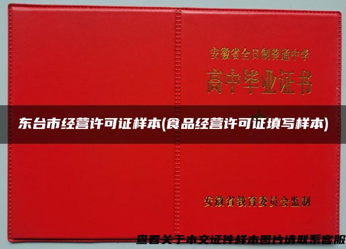 东台市经营许可证样本(食品经营许可证填写样本)