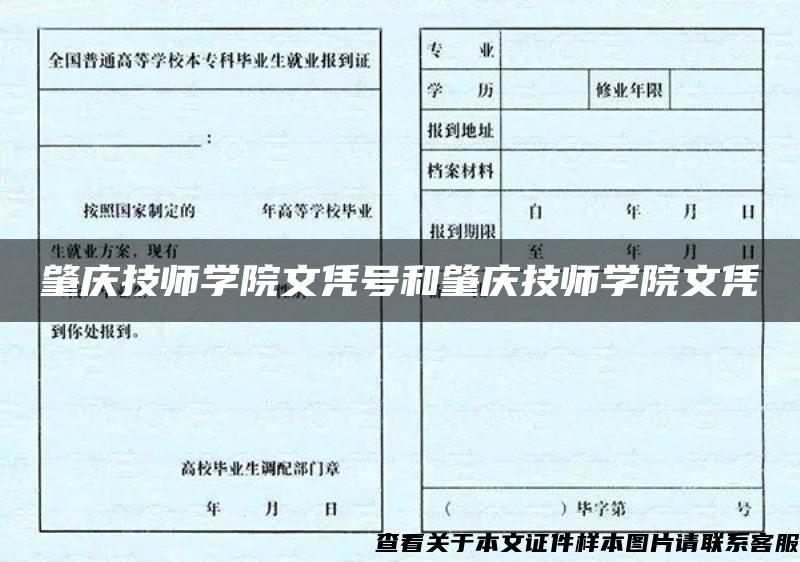 肇庆技师学院文凭号和肇庆技师学院文凭