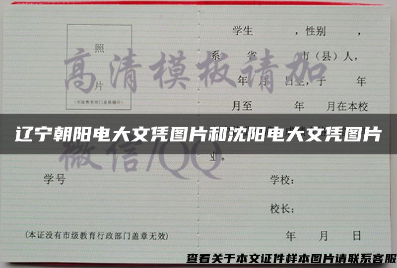 辽宁朝阳电大文凭图片和沈阳电大文凭图片