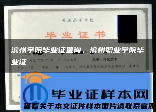 滨州学院毕业证查询，滨州职业学院毕业证