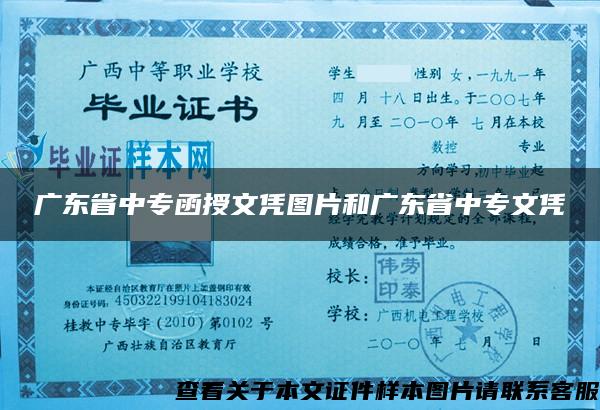 广东省中专函授文凭图片和广东省中专文凭