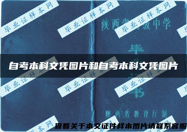 自考本科文凭图片和自考本科文凭图片