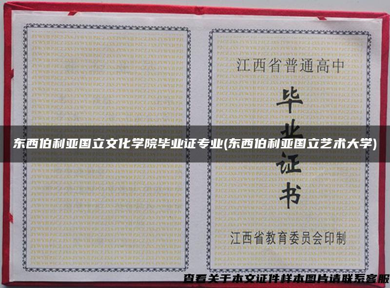 东西伯利亚国立文化学院毕业证专业(东西伯利亚国立艺术大学)