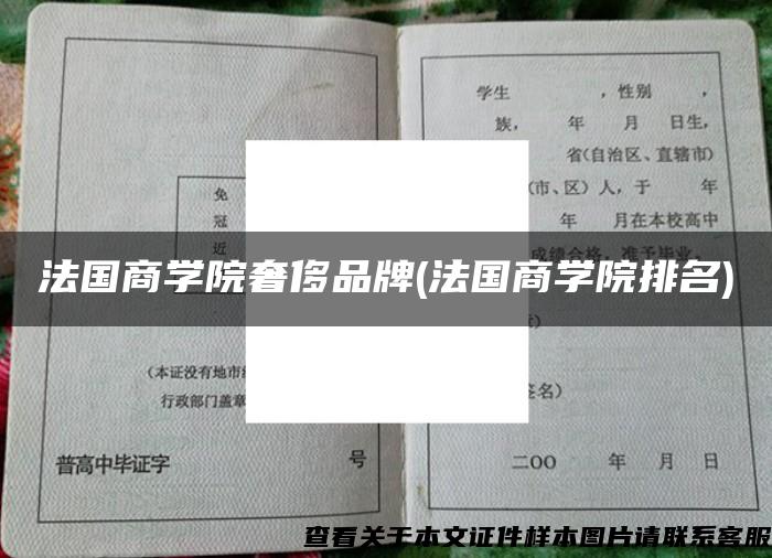 法国商学院奢侈品牌(法国商学院排名)