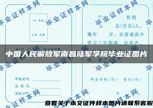 中国人民解放军南昌陆军学院毕业证图片