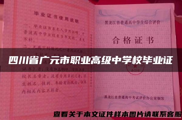 四川省广元市职业高级中学校毕业证