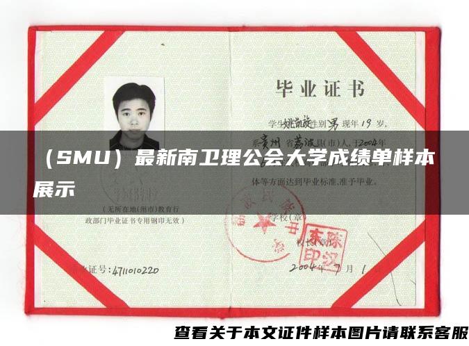 （SMU）最新南卫理公会大学成绩单样本展示