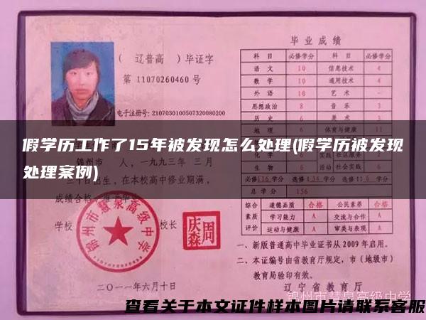 假学历工作了15年被发现怎么处理(假学历被发现处理案例)