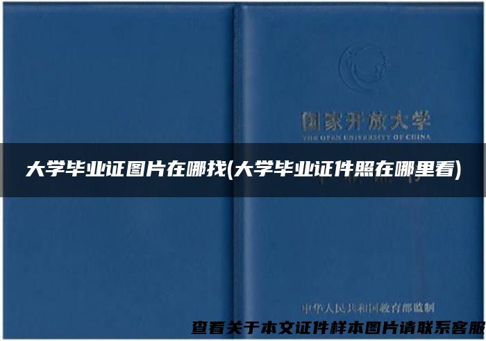 大学毕业证图片在哪找(大学毕业证件照在哪里看)