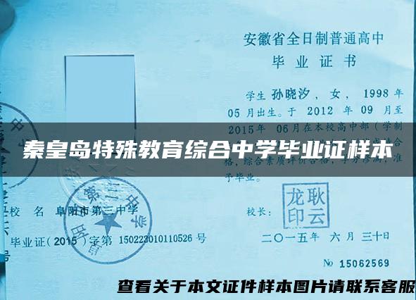 秦皇岛特殊教育综合中学毕业证样本