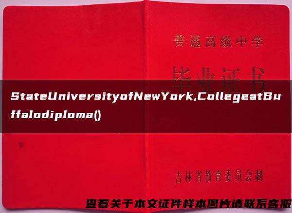 StateUniversityofNewYork,CollegeatBuffalodiploma()