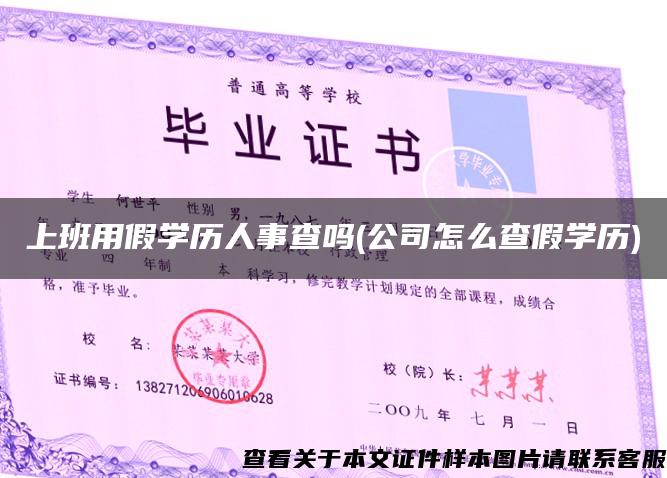 上班用假学历人事查吗(公司怎么查假学历)