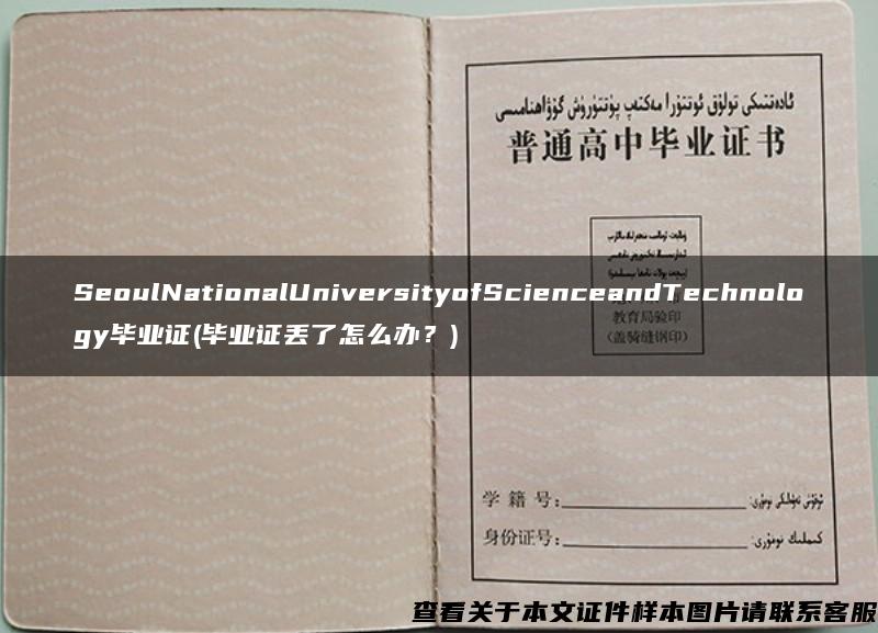 SeoulNationalUniversityofScienceandTechnology毕业证(毕业证丢了怎么办？)