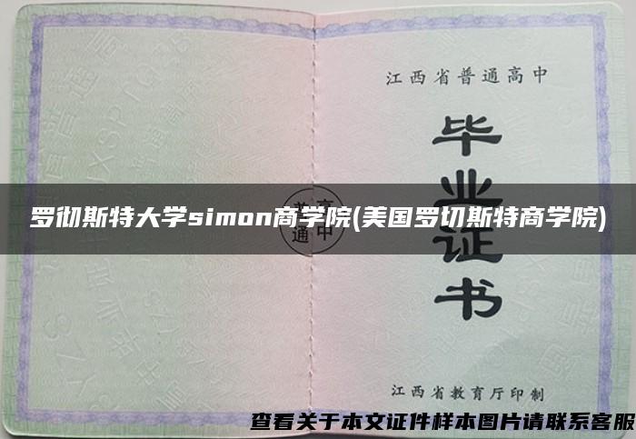 罗彻斯特大学simon商学院(美国罗切斯特商学院)