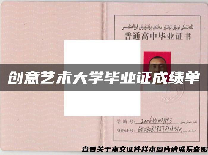 创意艺术大学毕业证成绩单