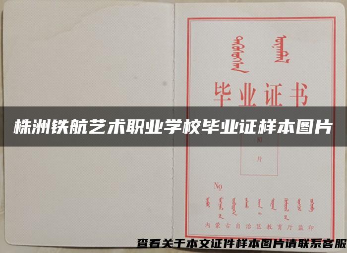 株洲铁航艺术职业学校毕业证样本图片