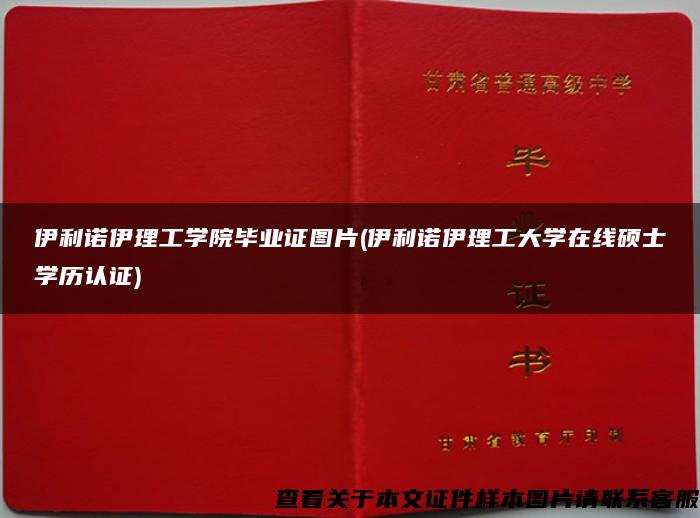 伊利诺伊理工学院毕业证图片(伊利诺伊理工大学在线硕士学历认证)