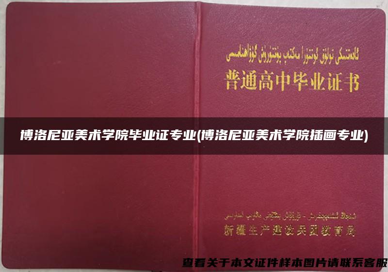 博洛尼亚美术学院毕业证专业(博洛尼亚美术学院插画专业)