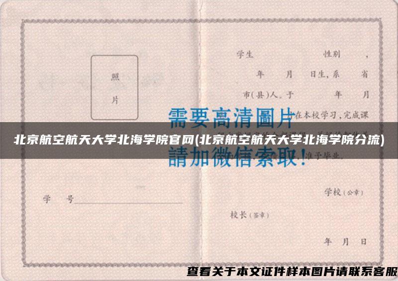 北京航空航天大学北海学院官网(北京航空航天大学北海学院分流)