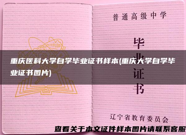 重庆医科大学自学毕业证书样本(重庆大学自学毕业证书图片)