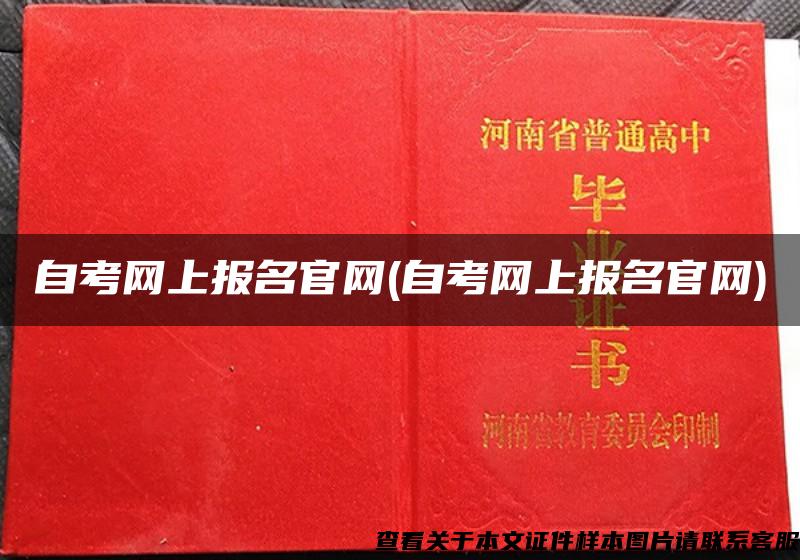 自考网上报名官网(自考网上报名官网)