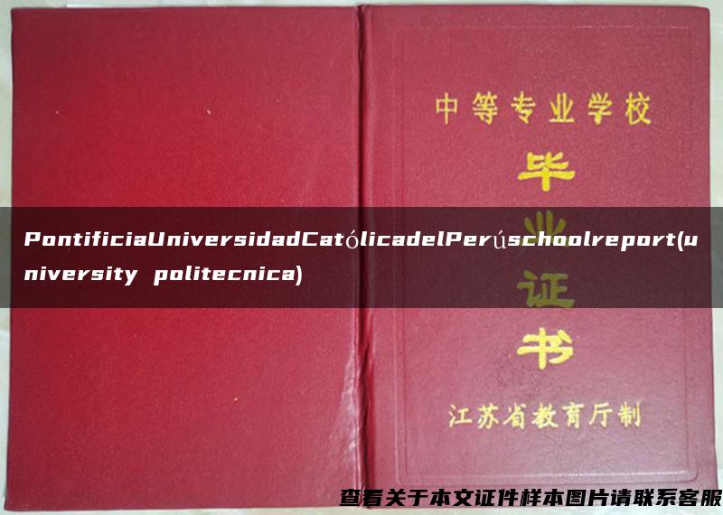 PontificiaUniversidadCatólicadelPerúschoolreport(university politecnica)