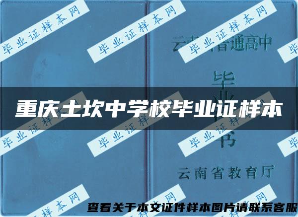 重庆土坎中学校毕业证样本