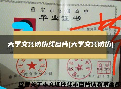 大学文凭防伪线图片(大学文凭防伪)