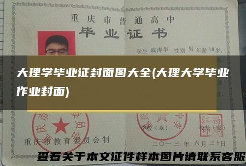 大理学毕业证封面图大全(大理大学毕业作业封面)