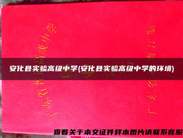 安化县实验高级中学(安化县实验高级中学的环境)