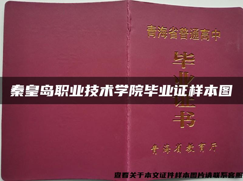 秦皇岛职业技术学院毕业证样本图