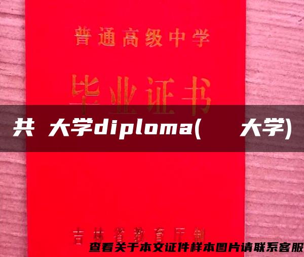 共栄大学diploma(ソウル大学)