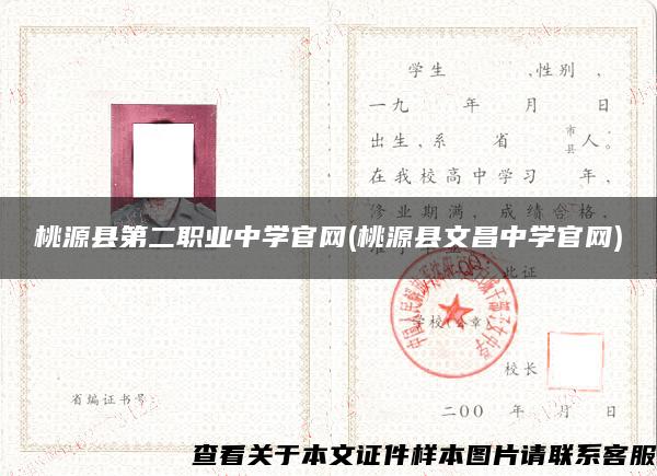 桃源县第二职业中学官网(桃源县文昌中学官网)