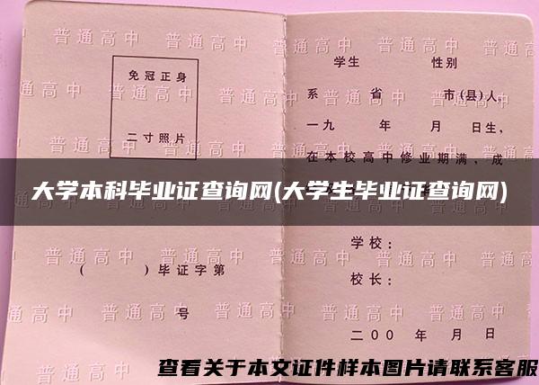 大学本科毕业证查询网(大学生毕业证查询网)