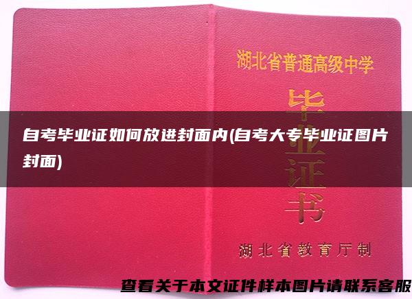 自考毕业证如何放进封面内(自考大专毕业证图片封面)