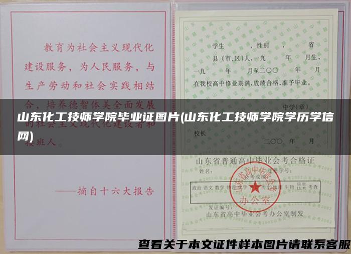 山东化工技师学院毕业证图片(山东化工技师学院学历学信网)