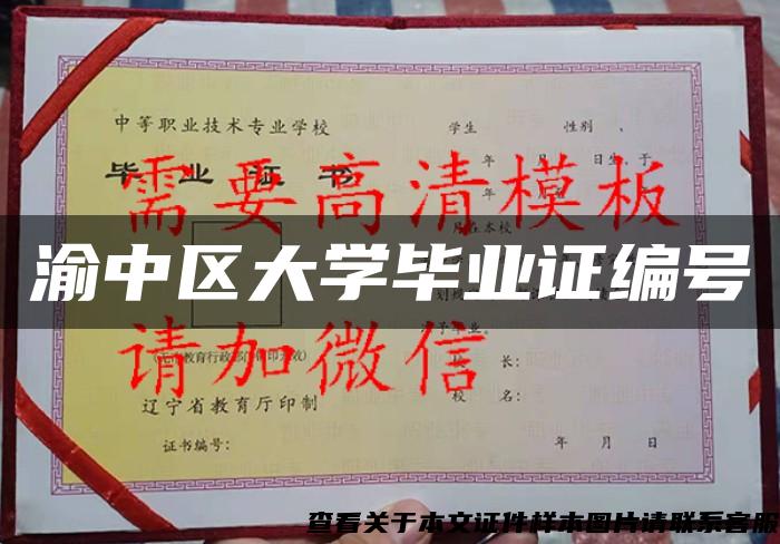 渝中区大学毕业证编号