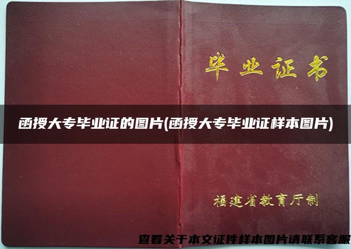 函授大专毕业证的图片(函授大专毕业证样本图片)