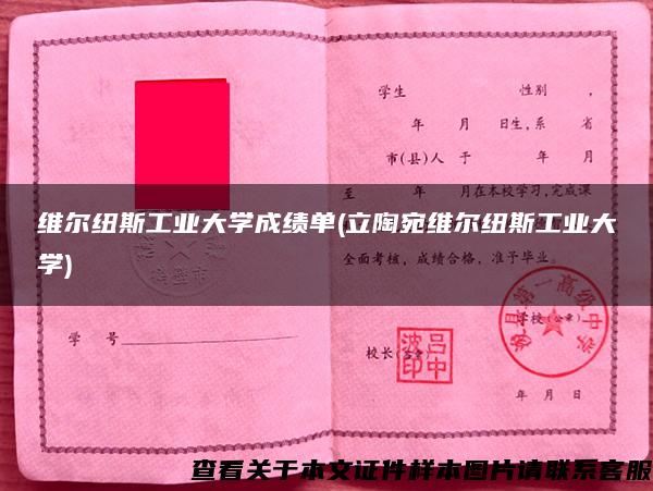 维尔纽斯工业大学成绩单(立陶宛维尔纽斯工业大学)