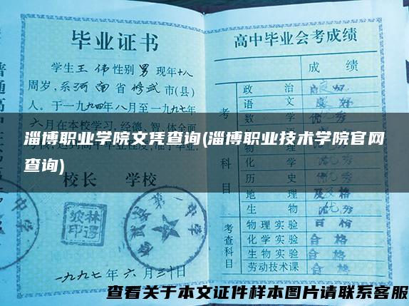 淄博职业学院文凭查询(淄博职业技术学院官网查询)