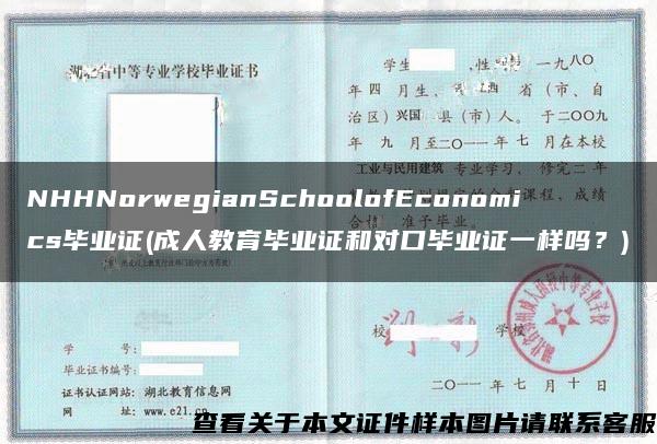 NHHNorwegianSchoolofEconomics毕业证(成人教育毕业证和对口毕业证一样吗？)