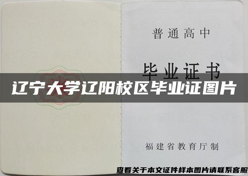 辽宁大学辽阳校区毕业证图片