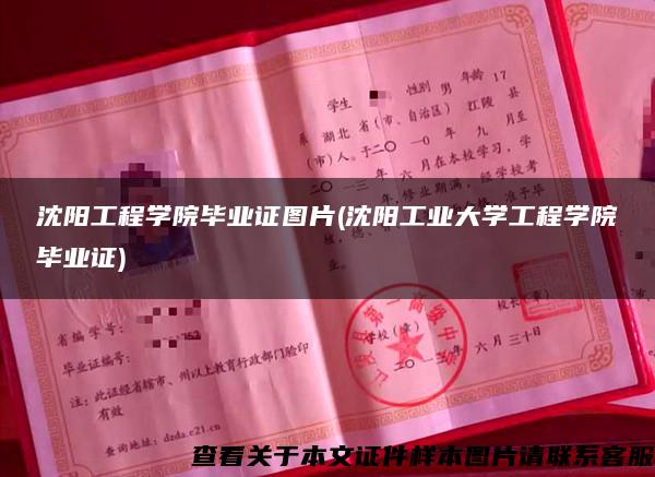 沈阳工程学院毕业证图片(沈阳工业大学工程学院毕业证)