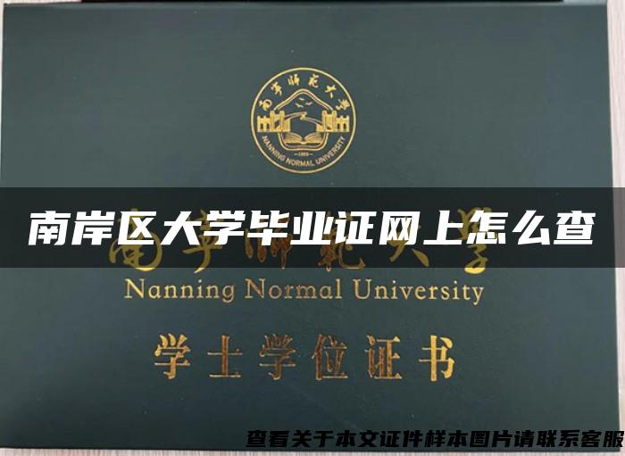 南岸区大学毕业证网上怎么查