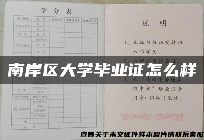 南岸区大学毕业证怎么样