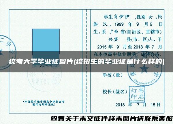 统考大学毕业证图片(统招生的毕业证是什么样的)