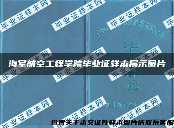 海军航空工程学院毕业证样本展示图片